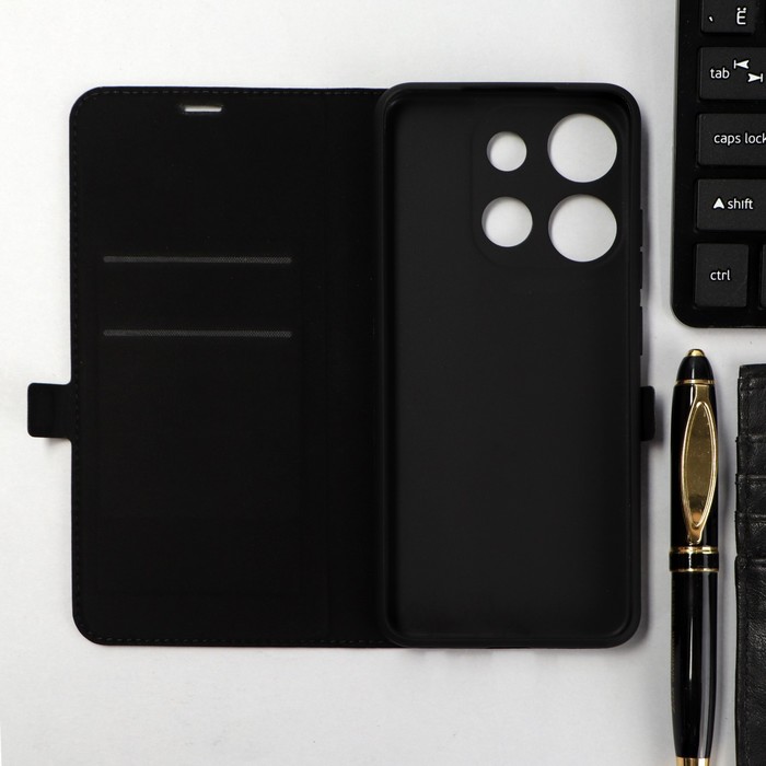 Чехол-книжка Krutoff Eco Book, для смартфона INFINIX Smart 7, черный - фото 51465088 Чехол-книжка Krutoff Eco Book, для смартфона INFINIX Smart 7, черный - фото 51465088