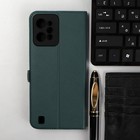 Чехол-книжка Krutoff Eco Book, для смартфона Realme C31, зелёный 9844737 - фото 10788946