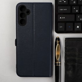 Чехол-книжка Krutoff Eco Book, для смартфона Samsung Galaxy A14 4G (A145), синий 9844758