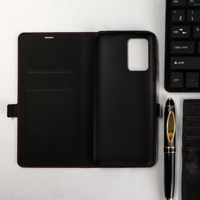 

Чехол-книжка Krutoff Eco Book, для смартфона Xiaomi Redmi 10, красный