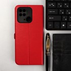 Чехол-книжка Krutoff Eco Book, для смартфона Xiaomi Redmi 10C, красный 9844780 - фото 10792752