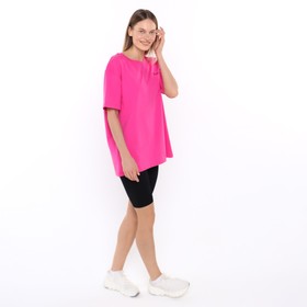 

Футболка женская, цвет розовый, размер ONE SIZE (42-46)