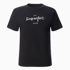 Футболка женская, цвет чёрный, размер 44 (М) - фото 24427525