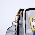 Сумка женская, 25*10*25, отд на молни, регул ремень, серебро - фото 22502356