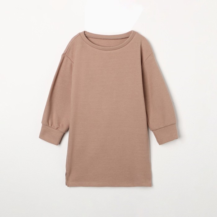 Платье для девочек, цвет песочный, размер 122 см - Фото 1