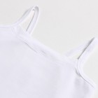 Майка для девочек, цвет белый, размер 98 см - фото 22639419