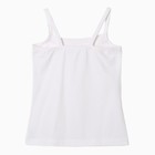 Майка для девочек, цвет белый, размер 110 см - фото 31577040