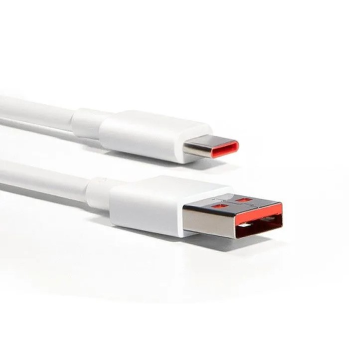 Кабель Xiaomi BHR6032GL, Type-C - USB, 6 А, 1 м, быстрая зарядка, белый - фото 51465249