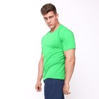 Футболка мужская однотонная, цвет салатовый, размер 50 - фото 41589625