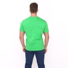 Футболка мужская однотонная, цвет салатовый, размер 56 6851281