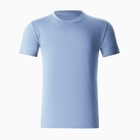 Футболка мужская однотонная, цвет светло-голубой, размер 54 9843544
