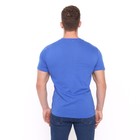 Футболка мужская однотонная, цвет индиго, размер 56 - Фото 4