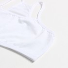 Топ для девочки, цвет белый, рост 140-146 см - фото 37576661