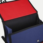 Рюкзак детский на молнии, цвет синий/красный - фото 7009642