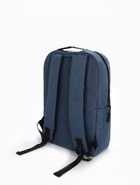 Рюкзак городской на молнии, с карманами, отделом для ноутбука, USB портом, однотонный, размер 30×12×43 см, синий - Фото 9