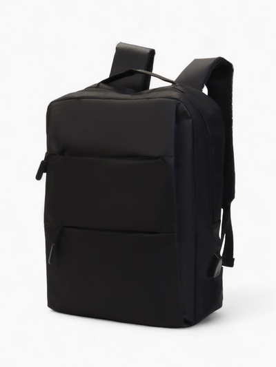 Рюкзак городской на молнии, с USB, 4 кармана, размер 30×12×43 см, чёрный