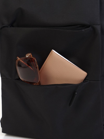 Рюкзак городской на молнии, с USB, 4 кармана, размер 30×12×43 см, чёрный