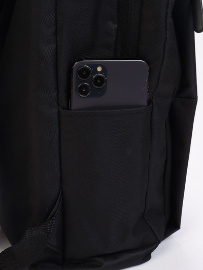 Рюкзак городской на молнии, с USB, 4 кармана, размер 30×12×43 см, чёрный