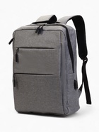 Рюкзак городской на молнии, с USB, 4 кармана, размер 30×12×43 см, серый - Фото 3