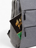 Рюкзак городской на молнии, с USB, 4 кармана, размер 30×12×43 см, серый - Фото 11