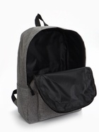 Рюкзак школьный на молнии, с карманами, однотонный, размер 29×12×39 см, серый - Фото 8