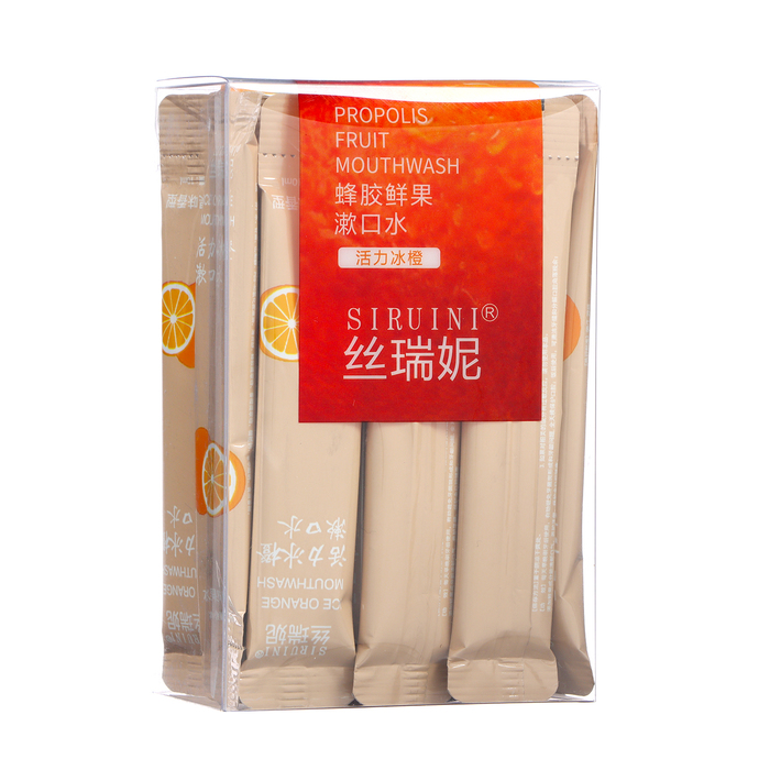 Набор ополаскивателей для рта в стиках со вкусом апельсина, 20 шт. по 10 мл - Фото 1