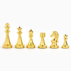 Шахматы сувенирные, деревянная доска 30 х 30 см, металлические фигуры - Фото 3