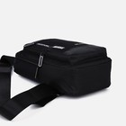 Сумка-слинг мужская из текстиля, цвет чёрный 9684142