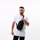 Сумка-слинг мужская из текстиля, цвет чёрный 9684142
