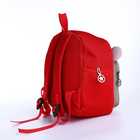 Рюкзак детский на молнии, цвет красный - фото 7009872