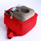 Рюкзак детский на молнии, цвет красный - фото 7009873