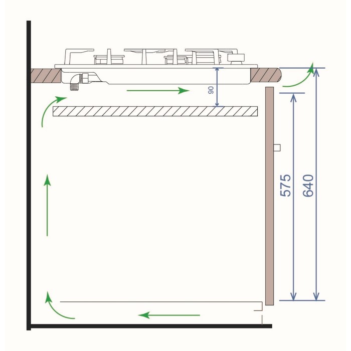 Варочная панель Haier HHX-M64CNX, газовая, 4 конфорки, серая - фото 51924598