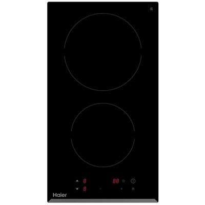 Варочная панель Haier HHY-C32RVB, электрическая, 2 конфорки, чёрная