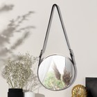 Зеркало настенное круглое «Антураж» d зеркальной поверхности 28 см, с ремешком из искусственной кожи, МИКС - Фото 2