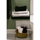 Корзина для хранения Доляна «Айко», плетёная, ручной работы, с ручками, 21.5×21.5×16.5 см, бежевая - Фото 4