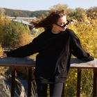 Свитшот женский MINAKU: Casual Collection, чёрный, размер 42 - Фото 6