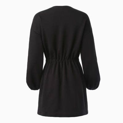Платье с кулиской женское MINAKU: Casual Collection, чёрное, размер 44