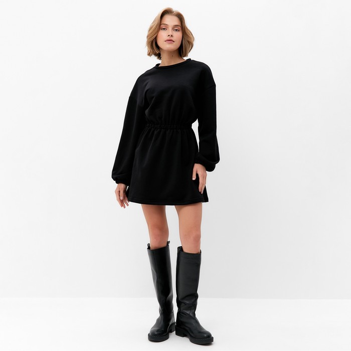 Платье женское MINAKU: Casual Collection цвет черный, р-р 48