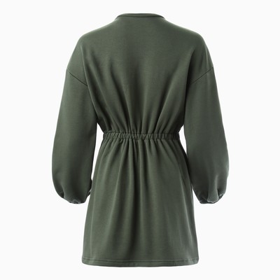 Платье с кулиской женское MINAKU: Casual Collection, хаки, размер 42