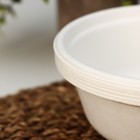 Набор одноразовых тарелок ECO, 500 мл, d=15,5 см, сахарный тростник, 6 шт/уп - Фото 4