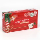 Салфетки бумажные в коробке «Новый год! Новогодняя посылка», 100 шт., двухслойные - Фото 7