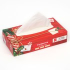 Салфетки бумажные в коробке «Новый год! Новогодняя посылка», 100 шт., двухслойные - Фото 4