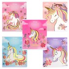 Тетрадь в линейку 24 листа, 5 видов МИКС, тиснение, обложка мелованный картон, «Минни Маус и единорог» - Фото 4