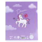 Тетрадь в линейку 24 листа, 5 видов МИКС, тиснение, обложка мелованный картон, «Минни Маус и единорог» - Фото 7