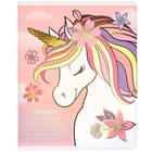 Тетрадь в линейку 24 листа, 5 видов МИКС, тиснение, обложка мелованный картон, «Минни Маус и единорог» - Фото 8