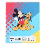 Тетрадь в клетку 24 листа, 5 видов МИКС, обложка мелованная бумага, «Минни Маус» - Фото 13