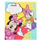 Тетрадь в клетку 24 листа, 5 видов МИКС, обложка мелованная бумага, «Минни Маус» - Фото 10