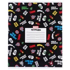 Тетрадь в линейку 24 листа, 5 видов МИКС, частичный уф-лак, обложка мелованный картон, «Мстители» - Фото 4