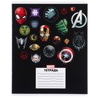 Тетрадь в линейку 24 листа, 5 видов МИКС, частичный уф-лак, обложка мелованный картон, «Мстители» - Фото 10