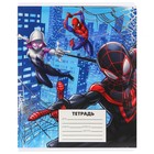 Тетрадь в клетку 24 листа, 5 видов МИКС, тиснение, обложка мелованный картон, «Человек-паук» - Фото 9
